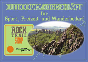 Geschft fr Outdoor und Kletterbedarf in Neustadt Sachsen, Schsische Schweiz